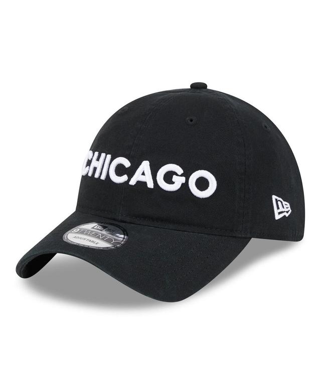 Mens New Era Black Chicago Bulls 2023/24 City Edition 9TWENTY Adjustable Hat Product Image