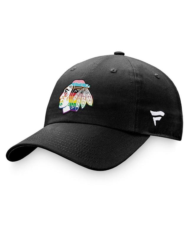 Mens Fanatics Branded Chicago hawks Team Logo Pride Adjustable Hat Product Image