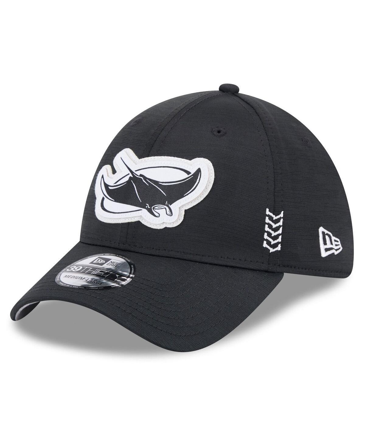 Mens New Era Black Tampa Bay Rays 2024 Clubhouse 39THIRTY Flex Fit Hat Product Image