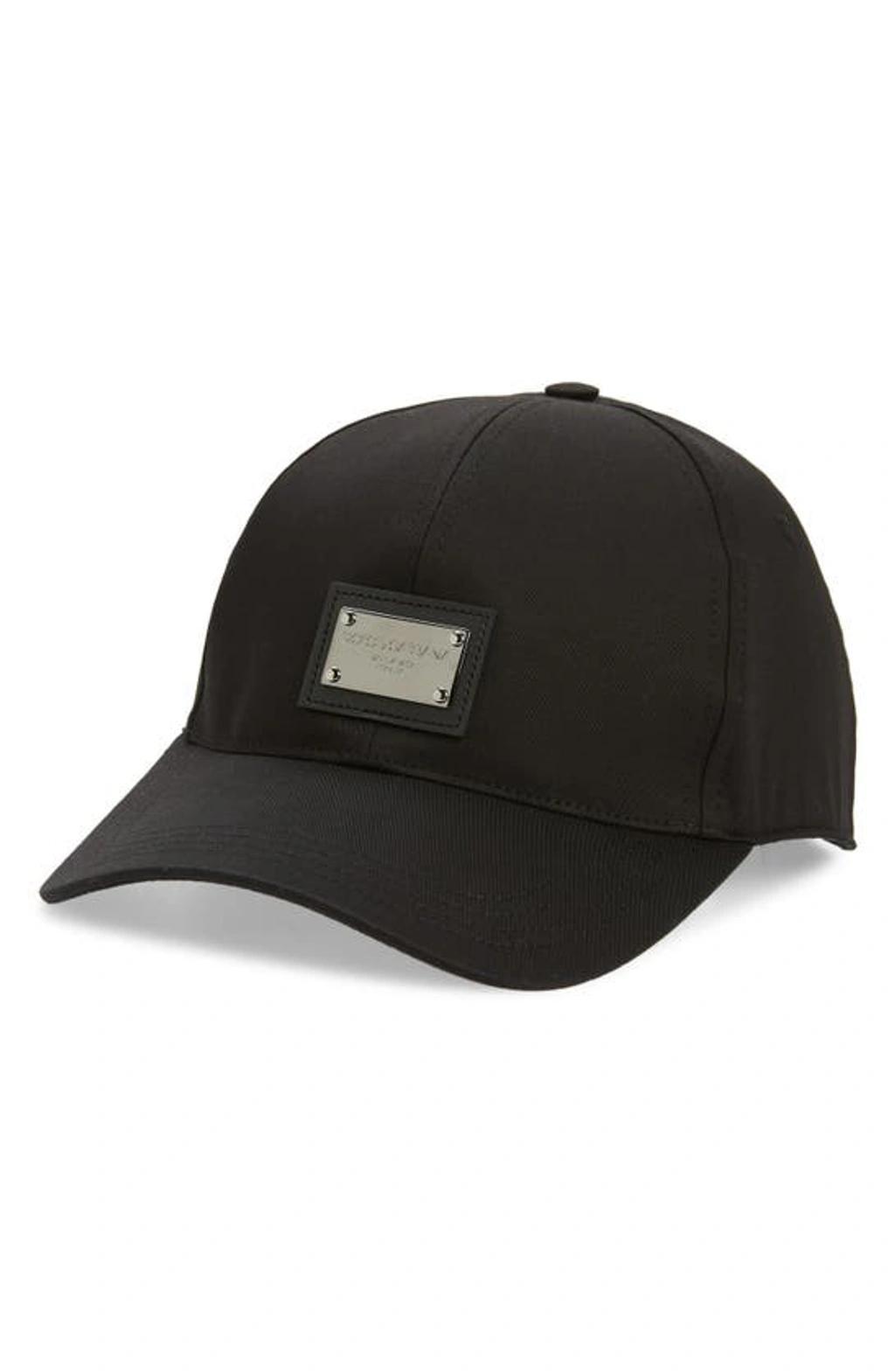 Logo-plaque Baseball Cap In Black Product Image