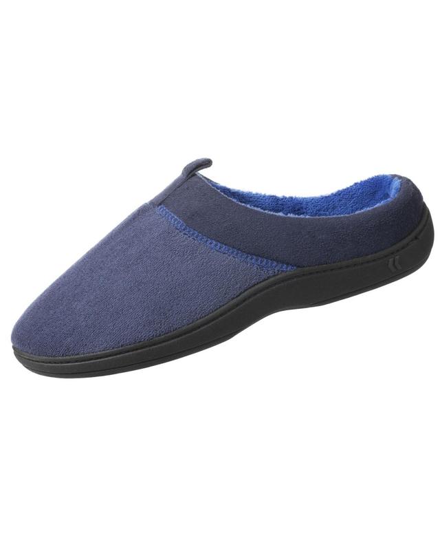 Isotoner Signature Mens Microterry Jared Hoodback Slippers with Memory Foam Product Image