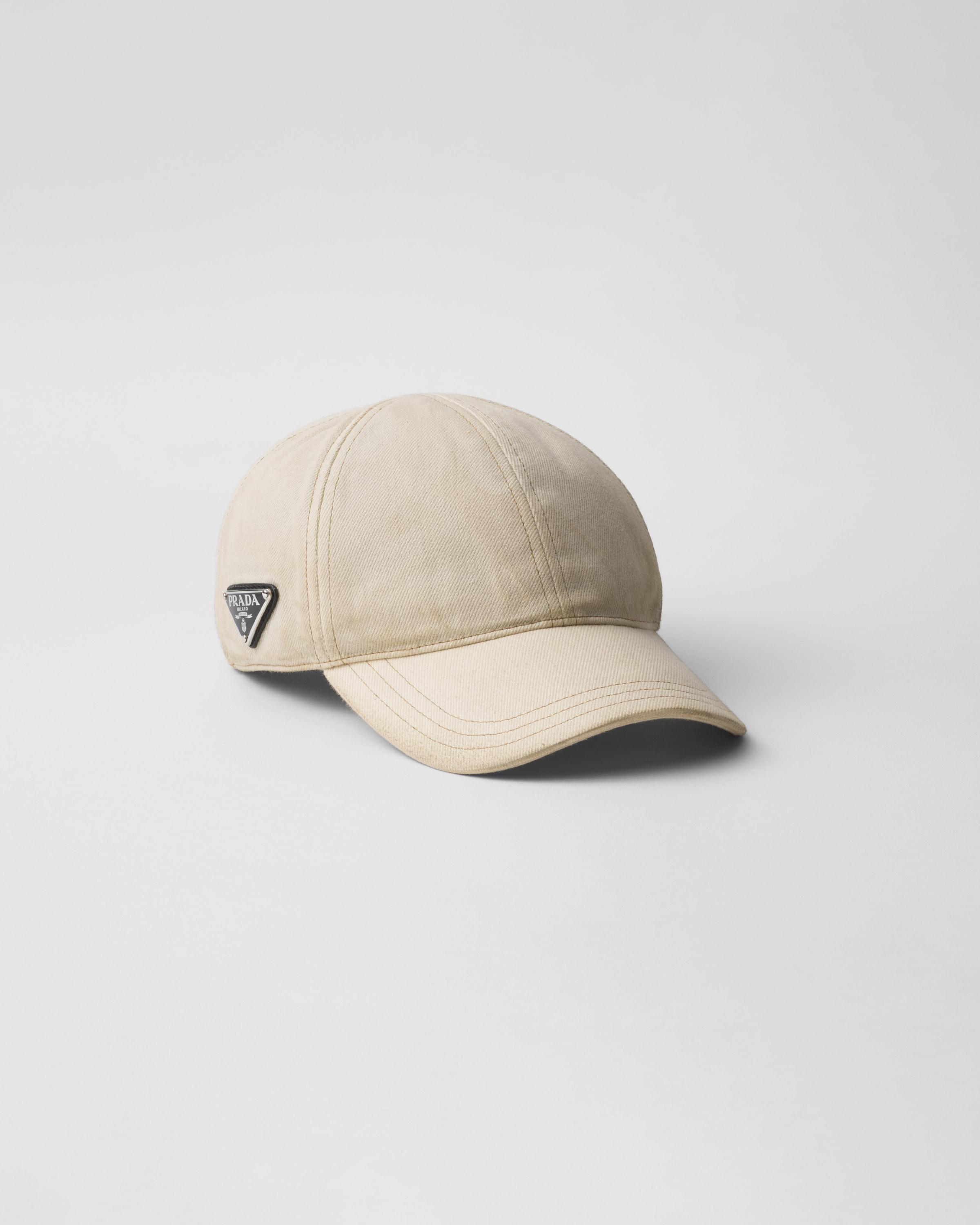 Worn bull-denim baseball cap Product Image