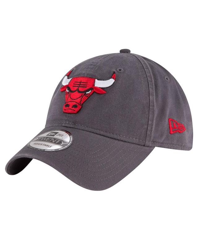 Mens New Era Charcoal Chicago Bulls Team 2.0 9TWENTY Adjustable Hat Product Image