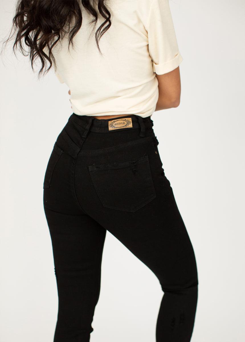 Nilou Denim in Black Product Image