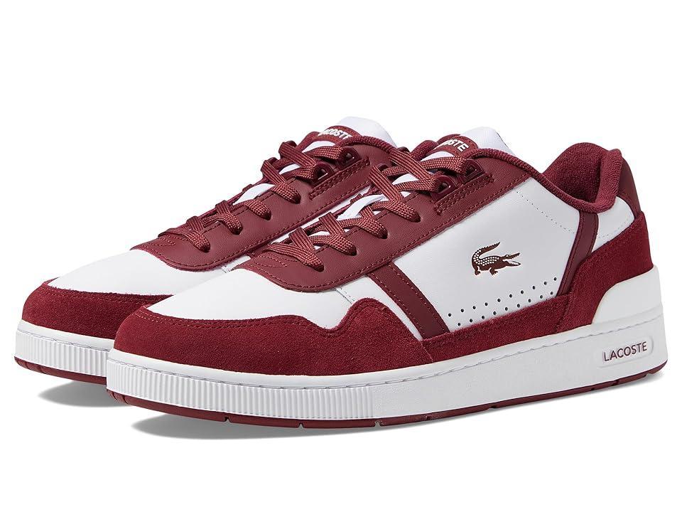 Lacoste Mens T-Clip Leather Retro Sneakers Product Image