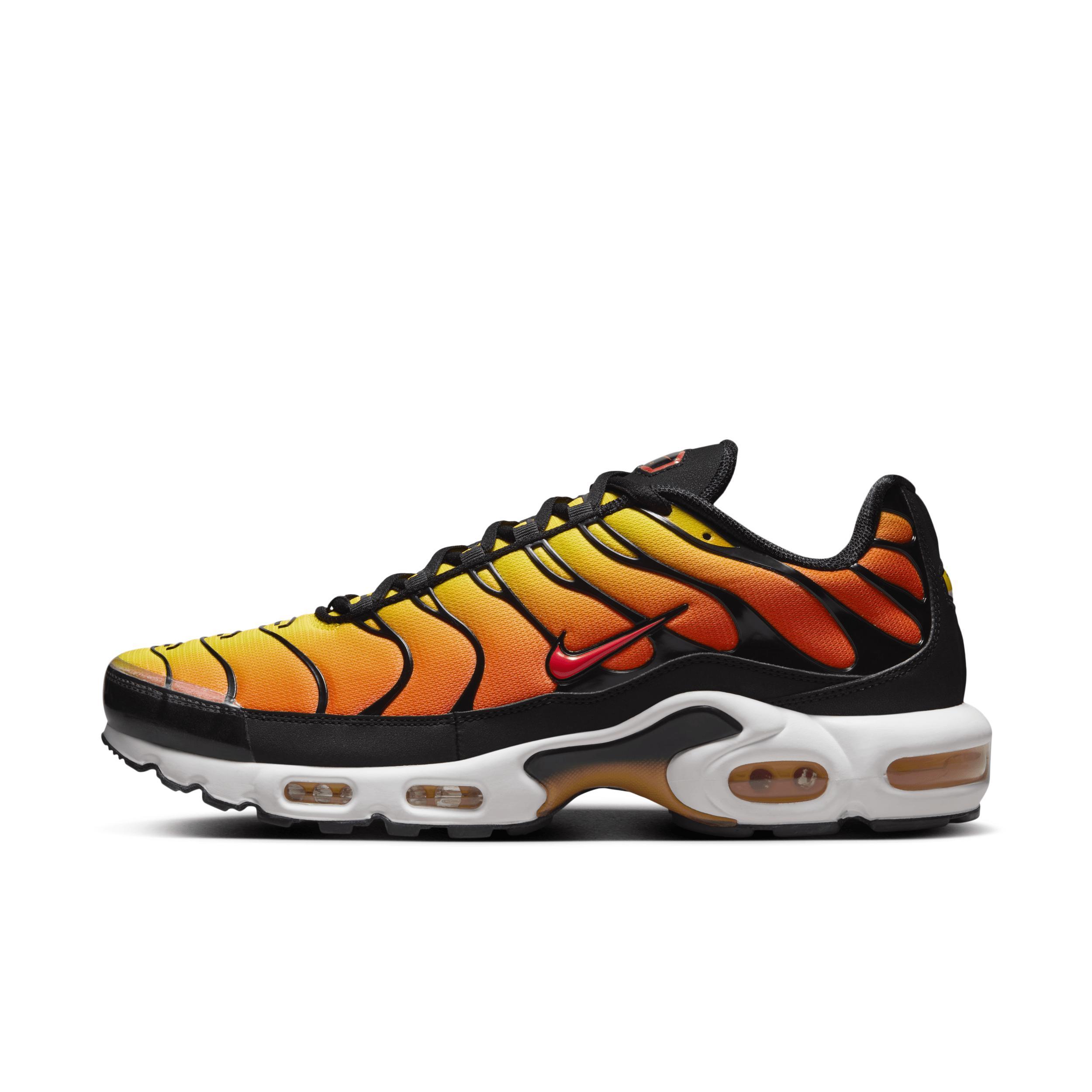 Nike Mens Nike Air Max Plus Sunset - Mens Running Shoes Black/Orange/Red Product Image