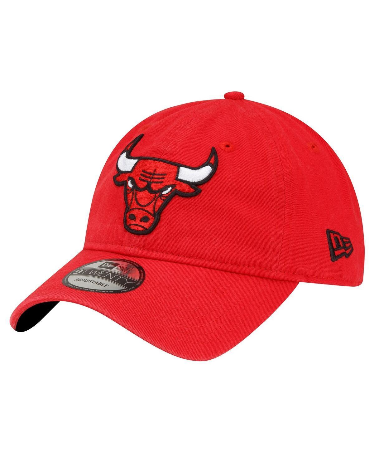 Mens New Era Red Chicago Bulls Team 2.0 9TWENTY Adjustable Hat Product Image