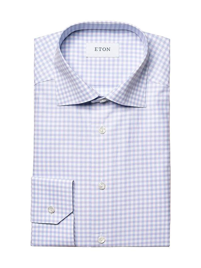 Mens Contemporary-Fit Checked Shirt Product Image