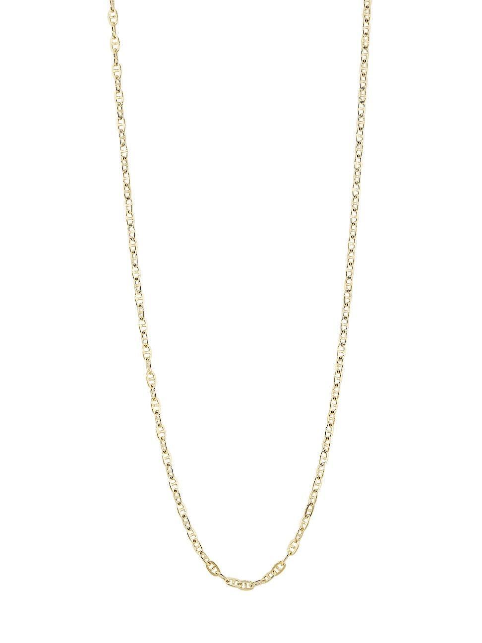 Womens 10K-Gold-Plated Mariner Chain Necklace Product Image