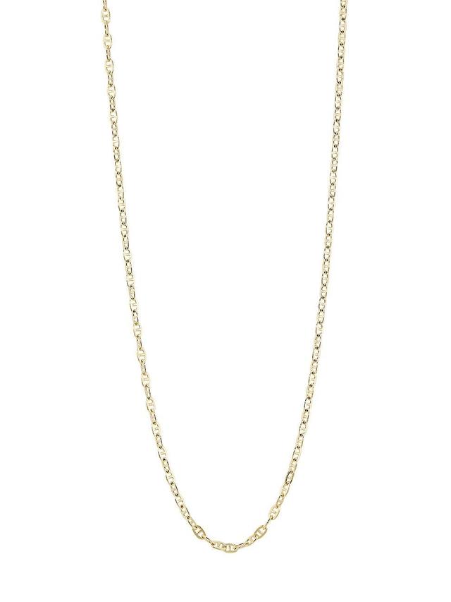 Womens 10K-Gold-Plated Mariner Chain Necklace Product Image