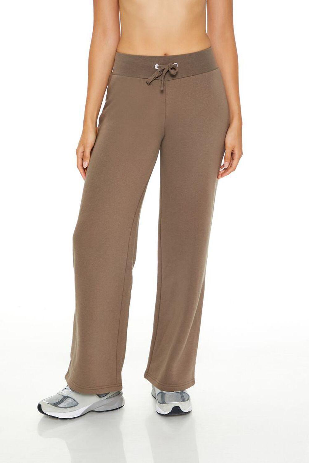 Fleece Drawstring Sweatpants | Forever 21 Product Image