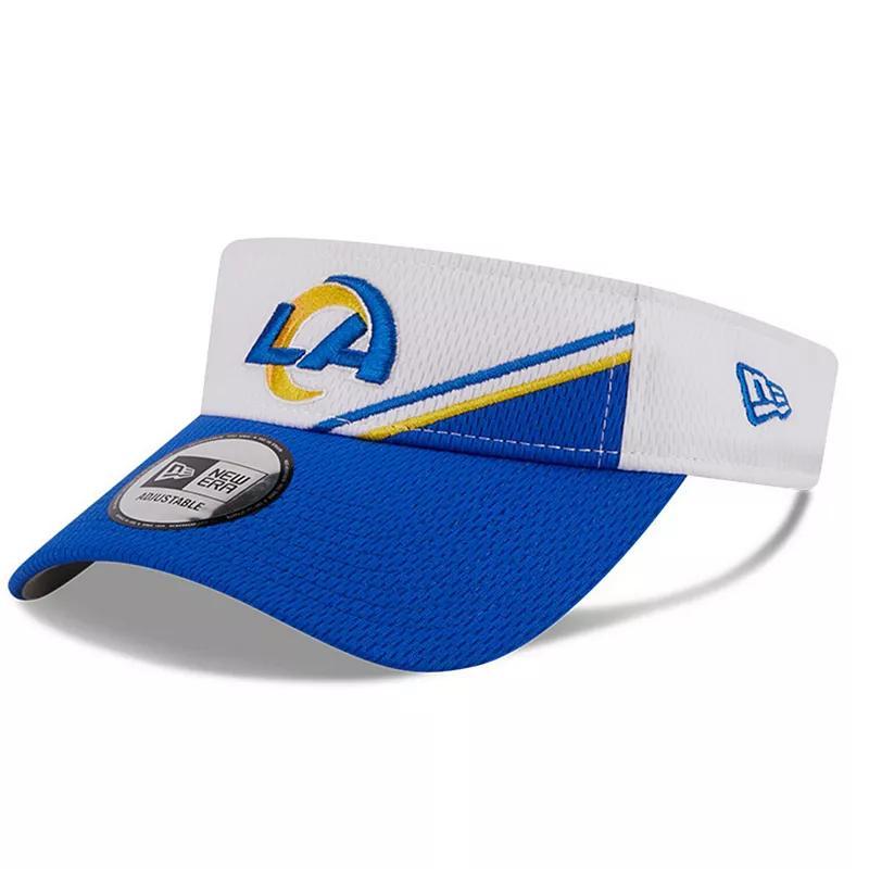 Mens New Era White Los Angeles Rams 2023 Sideline Adjustable Visor - White Product Image