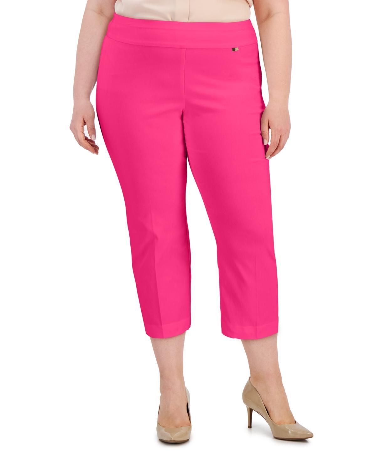 I.n.c. International Concepts Plus Size Mid-Rise Pull-On Capri Pants, Created for Macys Product Image