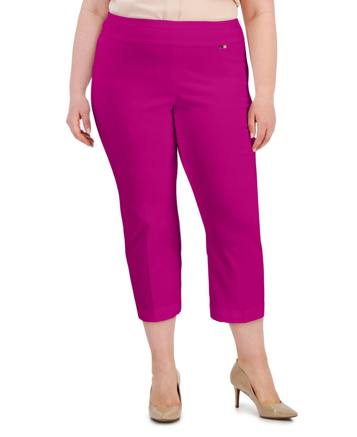 I.n.c. International Concepts Plus Size Mid-Rise Pull-On Capri Pants, Created for Macys Product Image