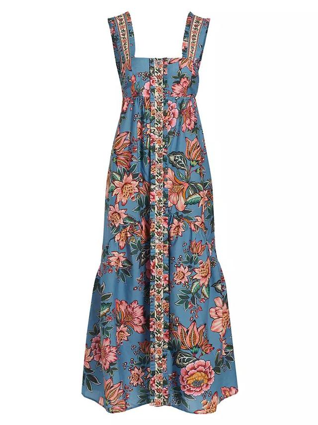 Wonderful Bouquet Cotton-Blend Maxi Dress Product Image