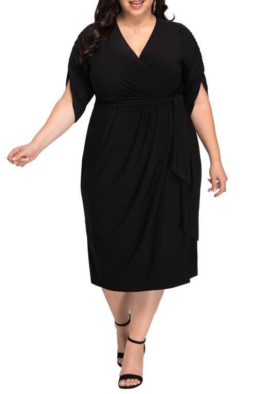 Kiyonna Eden Faux Wrap Dress Product Image