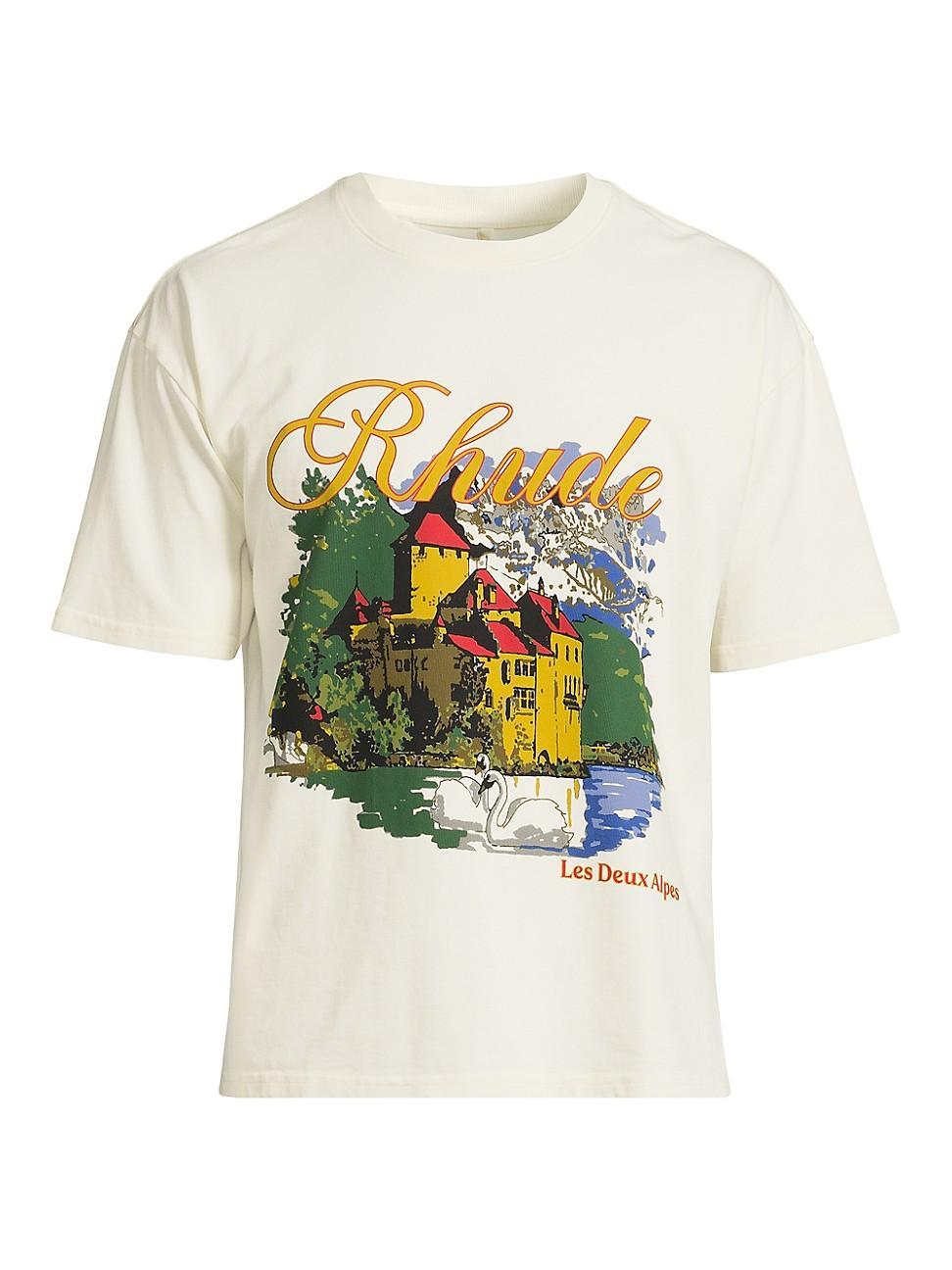 Mens Chateau Alpes Cotton T-Shirt Product Image