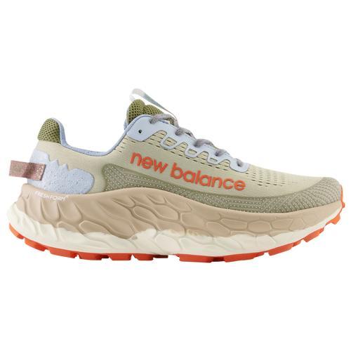 New Balance Mens Fresh Foam More Trail V3 - Running Shoes Green/Orange Product Image