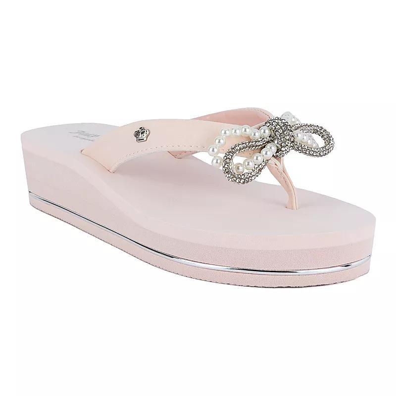 Juicy Couture Crepe Womens Wedge Sandals Product Image