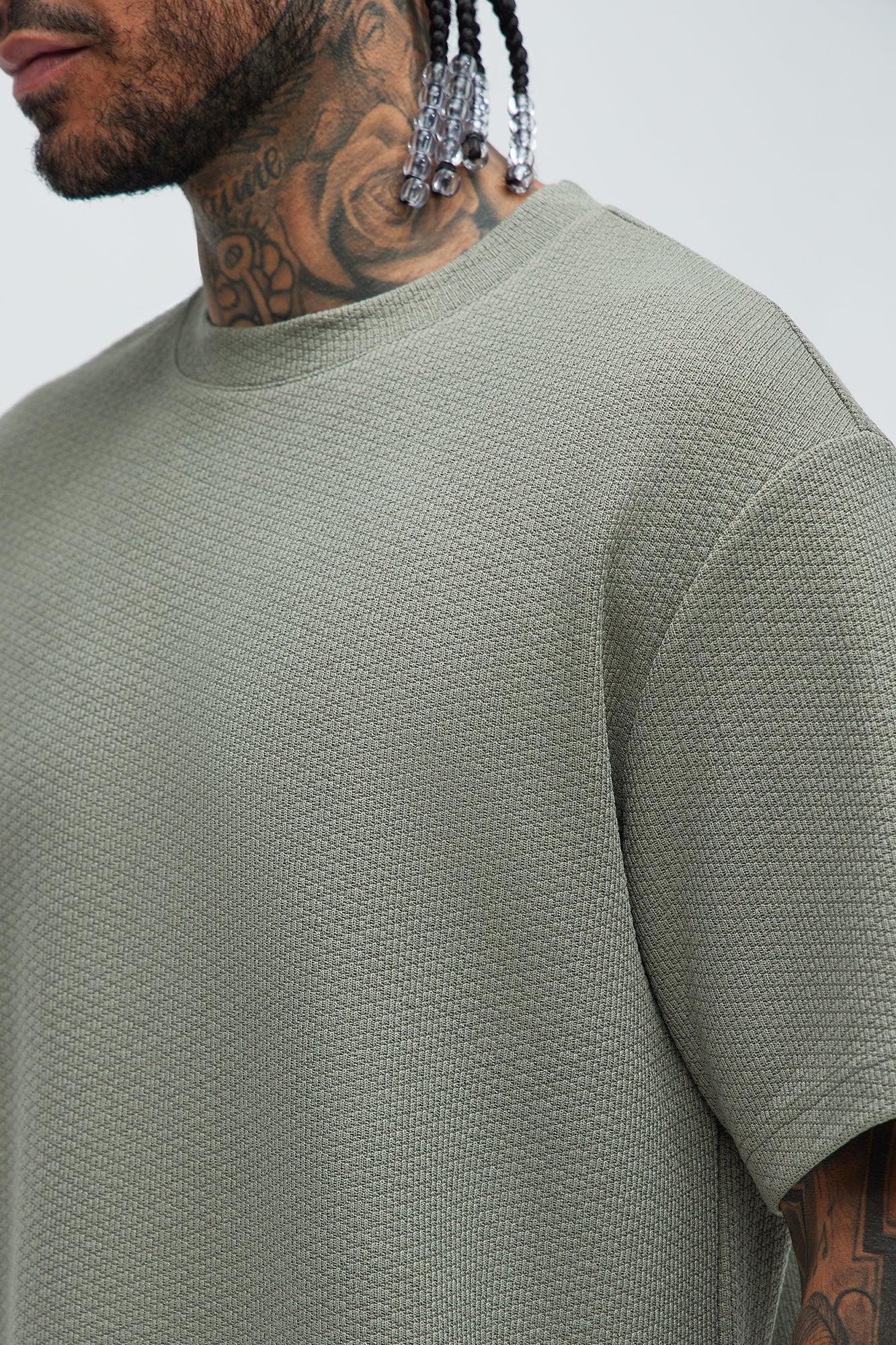 Capstan Textured Relaxed Tee - Olive Product Image