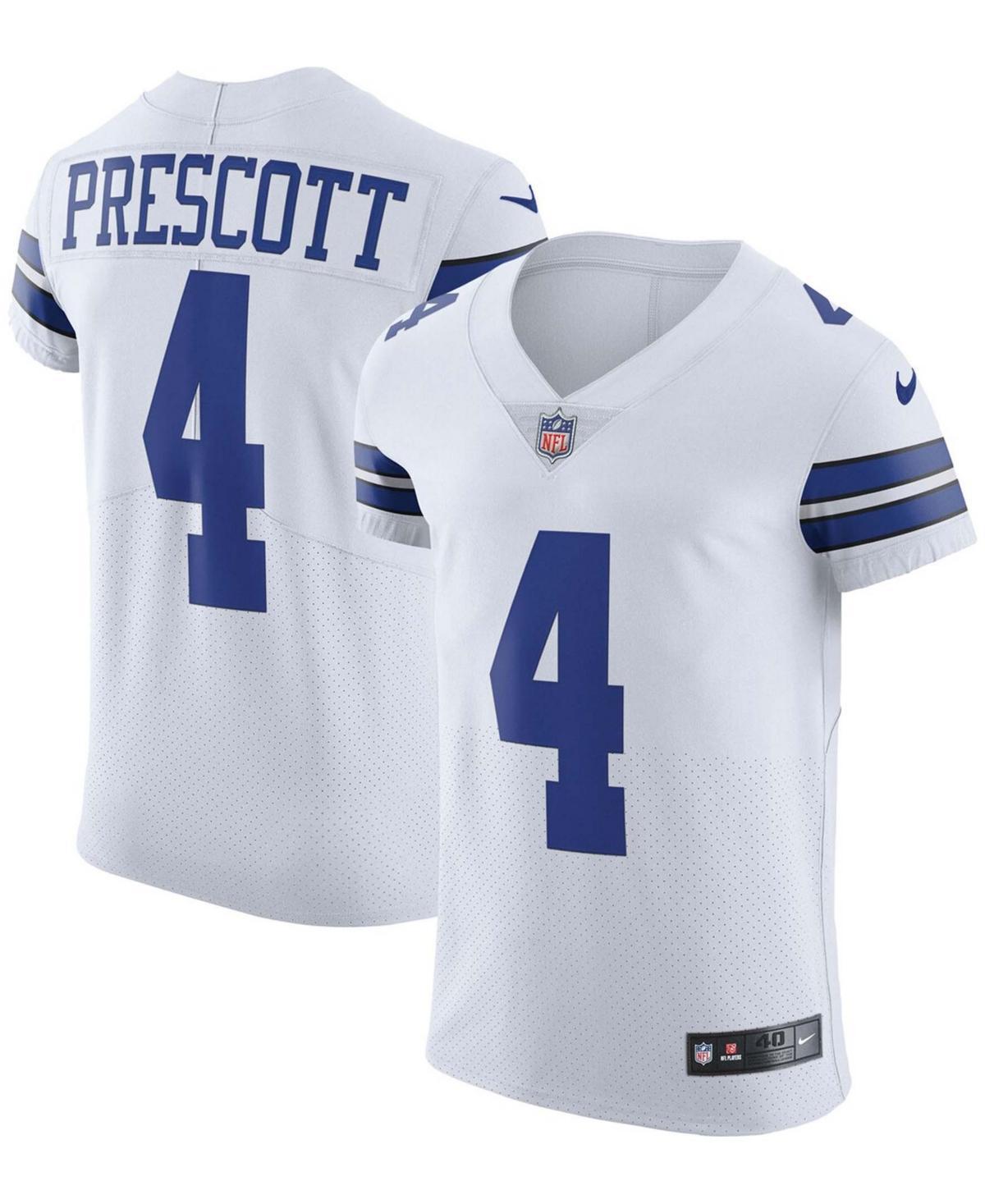 Nike Mens Dak Prescott Dallas Cowboys Alternate Vapor Elite Player Jersey - White Product Image