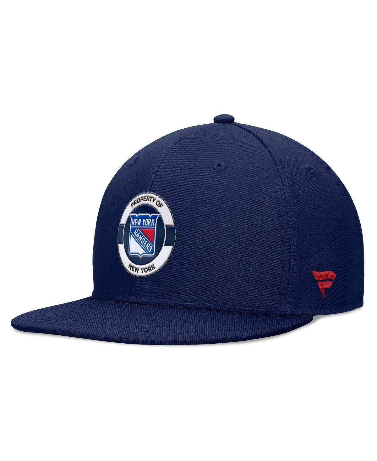 Fanatics Mens Navy New York Rangers Authentic Pro Training Camp Snapback Hat Product Image