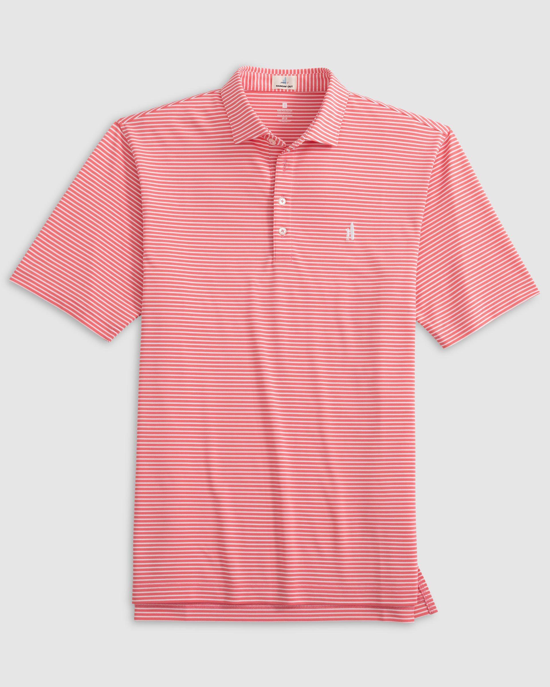 Performance Mesh Polo - Hunter Stripe Male Product Image