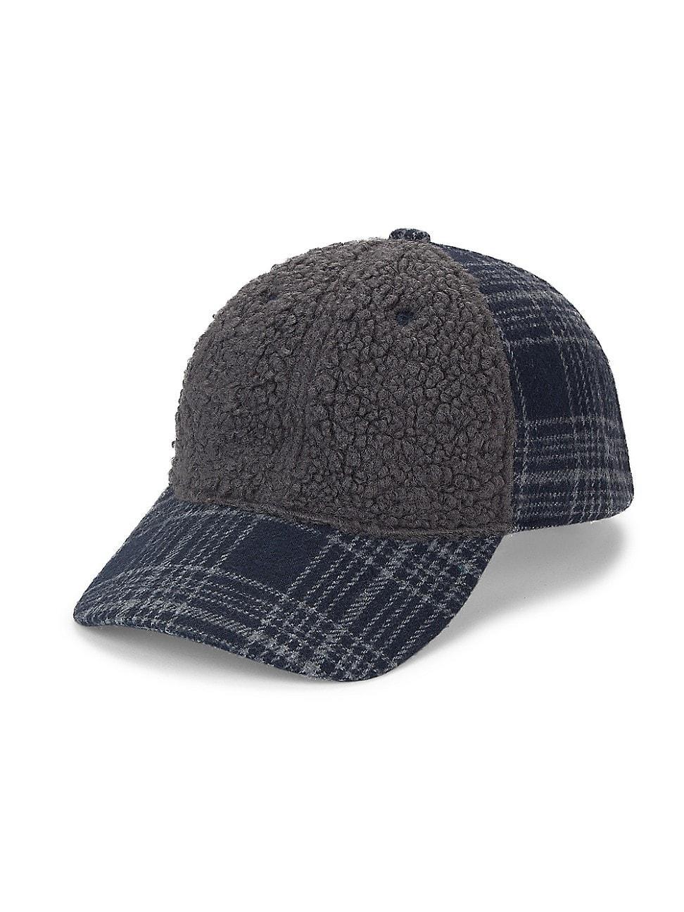 Mens COLLECTION Sherpa Plaid Baseball Hat Product Image