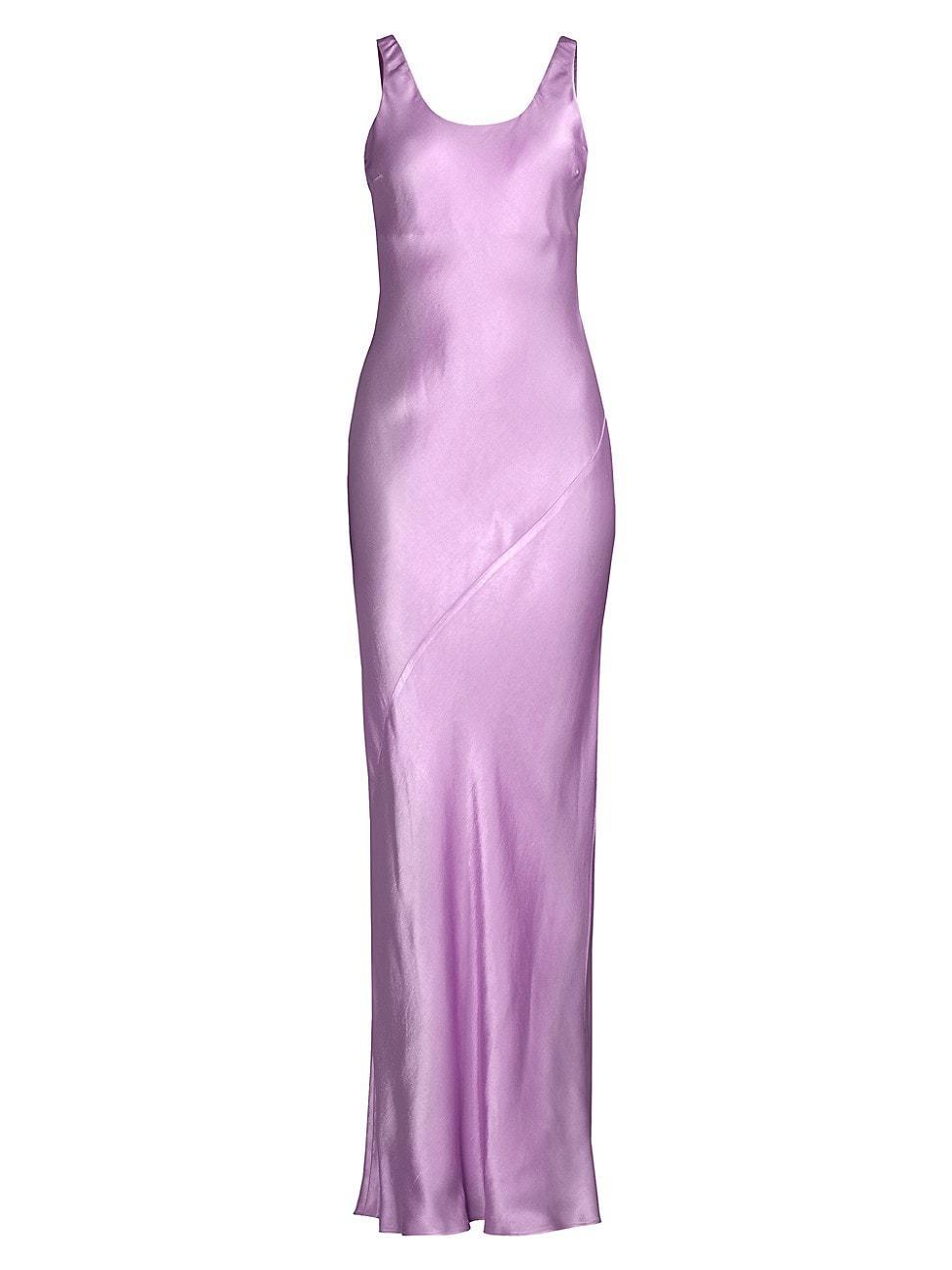 Womens Adelyn Satin Floor-Length Dress Product Image