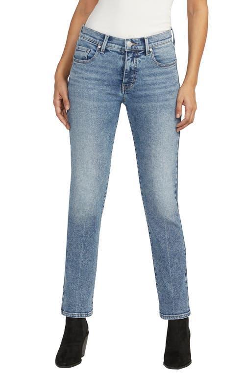 Jag Jeans Cassie Mid-Rise Slim Straight Leg Jeans Product Image