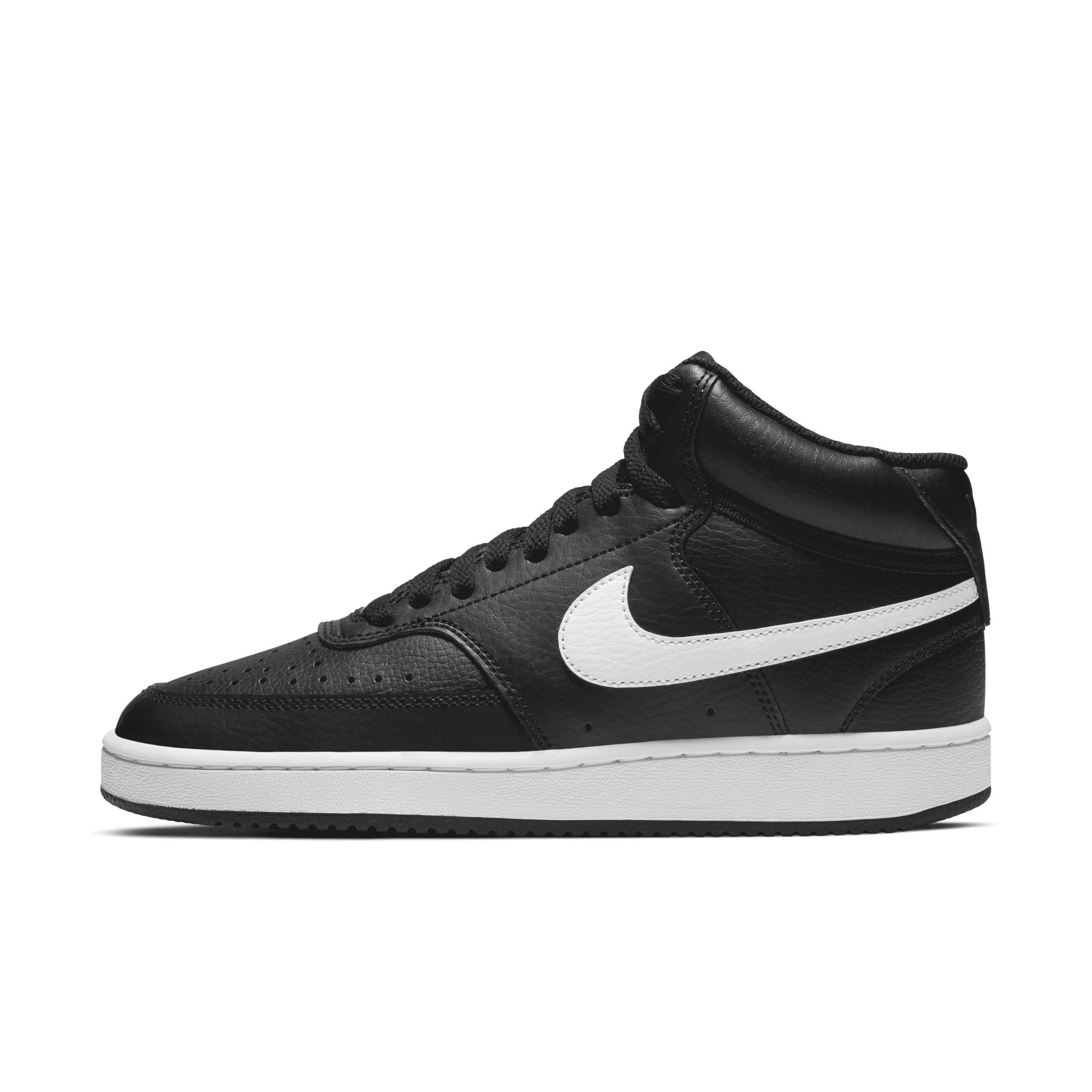 Nike Court Vision Mid-Top Womens Shoes Black Product Image