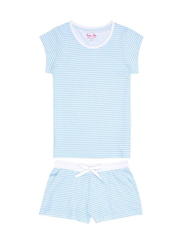 Womens Jersey Short Sleeve Pajama Set Product Image