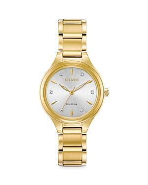 Citizen Gold-Tone Stainless Steel Eco-Drive Corso Bracelet Watch, Gold Product Image