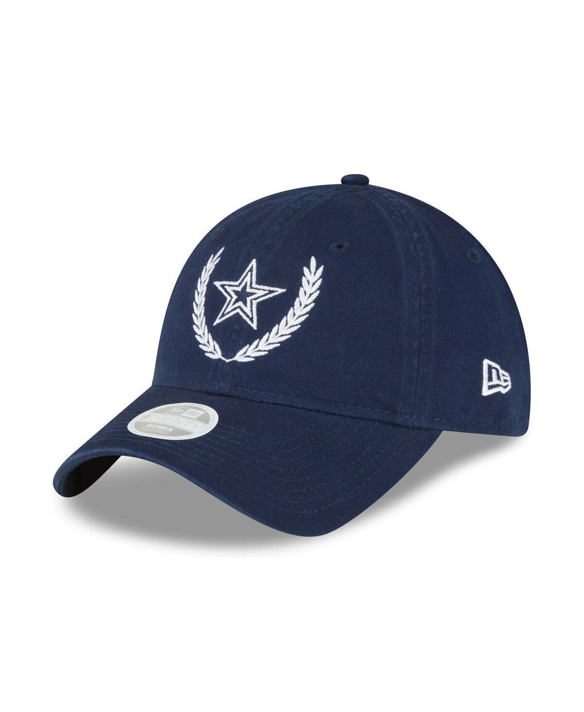 Womens New Era Navy Dallas Cowboys Leaves 9TWENTY Adjustable Hat Product Image