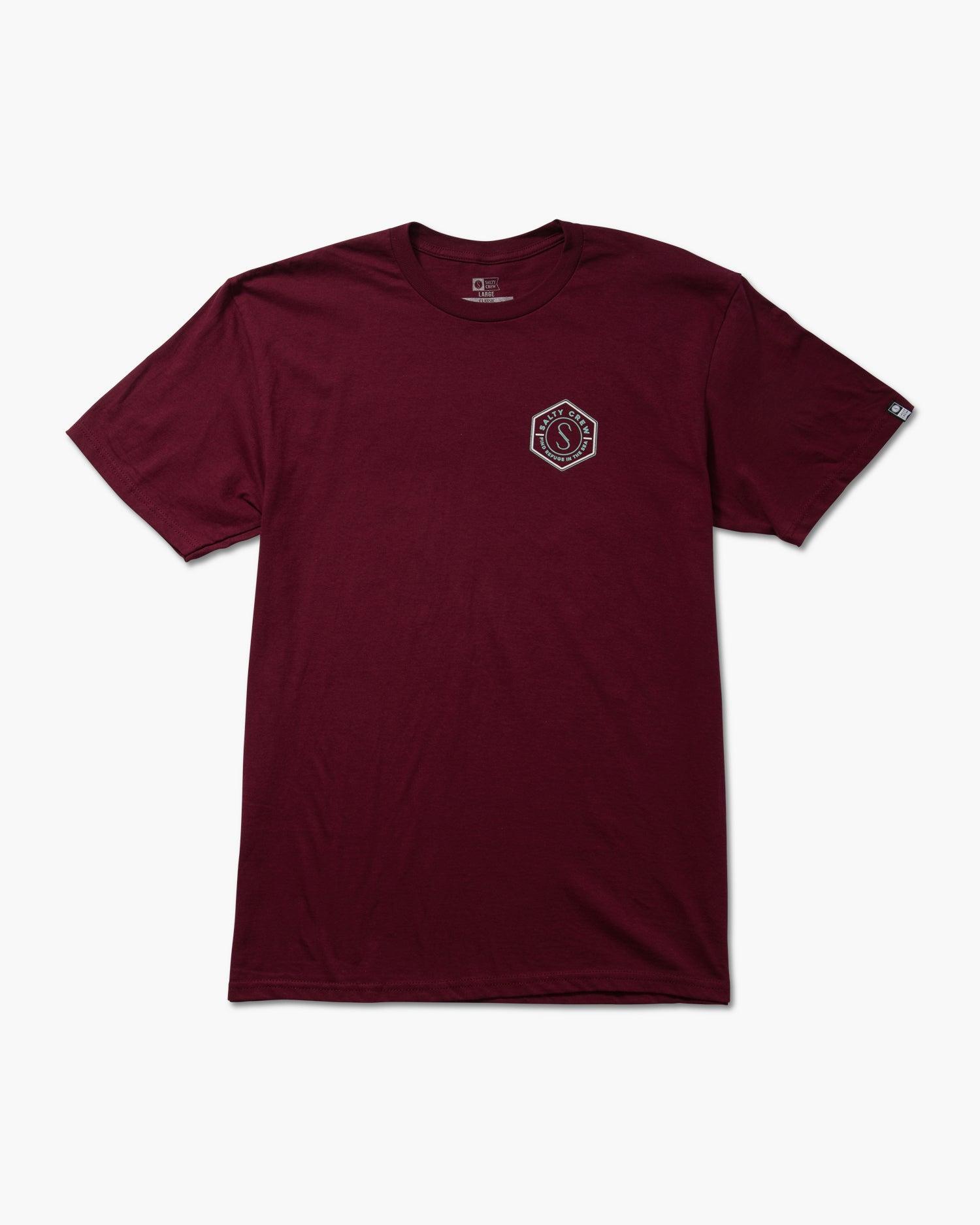 Hexed Classic Tee - Burgundy Male Product Image