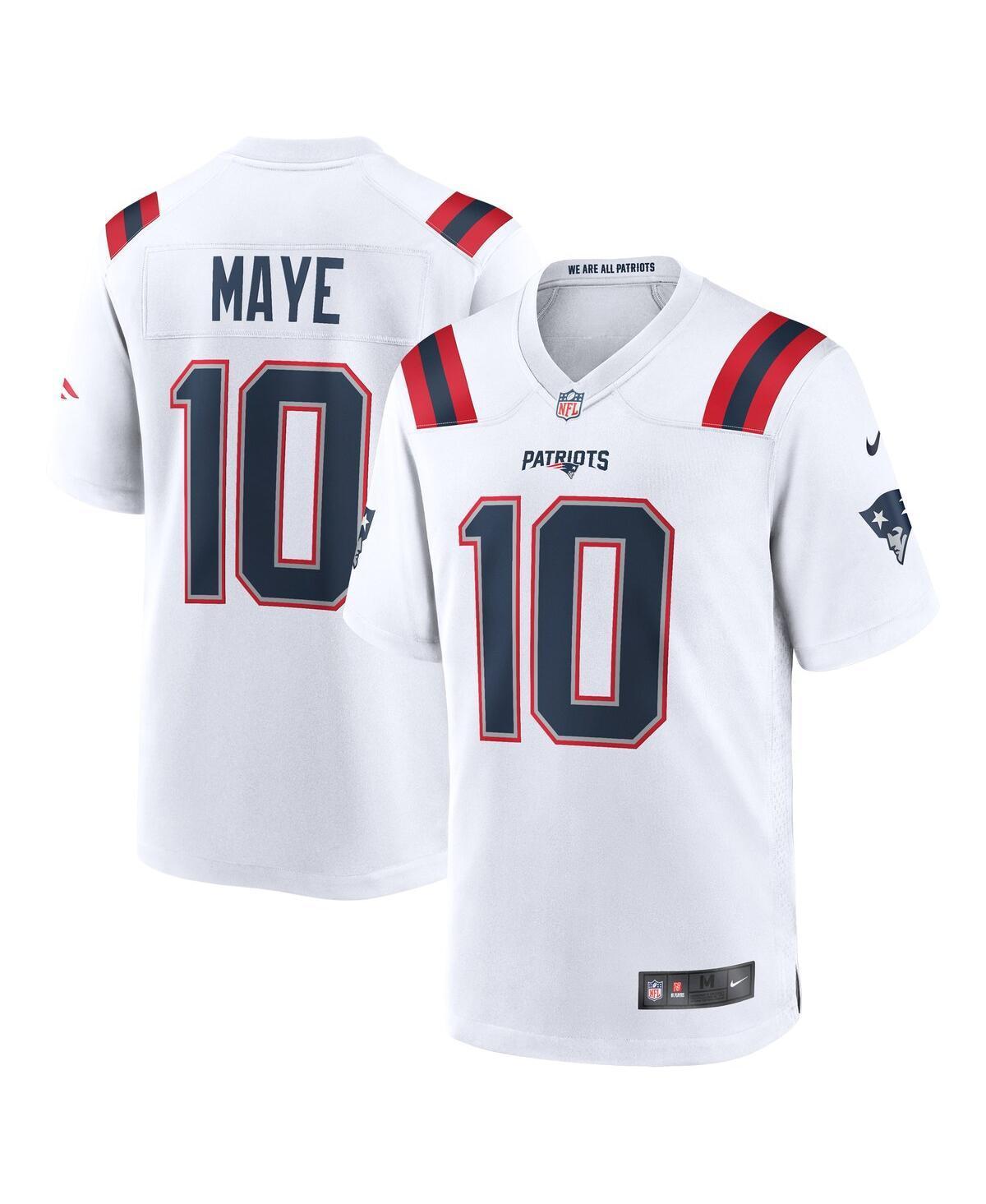 Nike Mens Drake Maye New England Patriots 2024 Nfl Draft First Round Pick Player Game Jersey - White Product Image