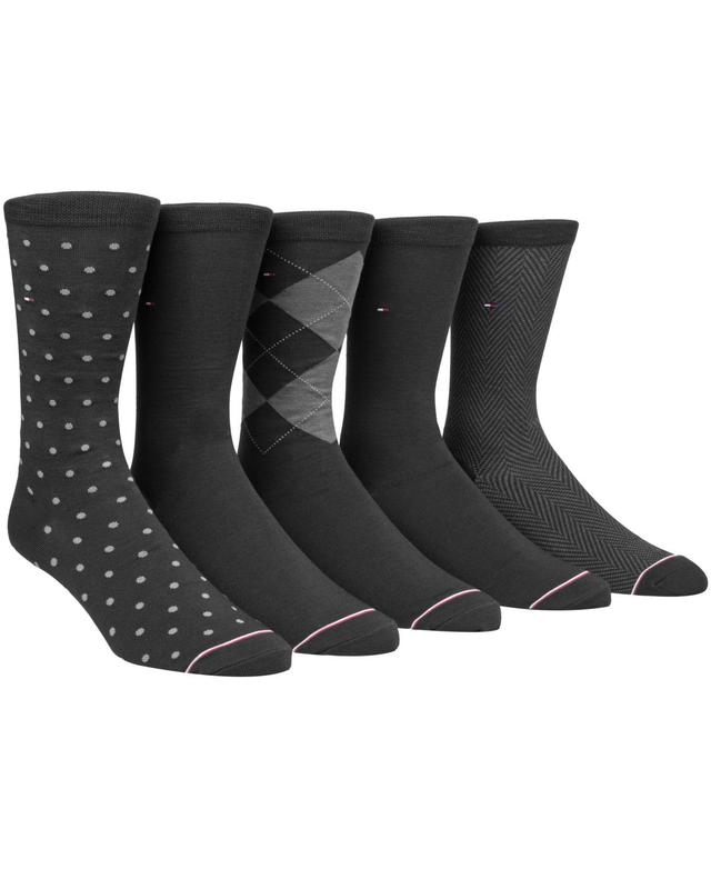 Tommy Hilfiger Mens 5-Pk. Assorted Printed Crew Socks Product Image