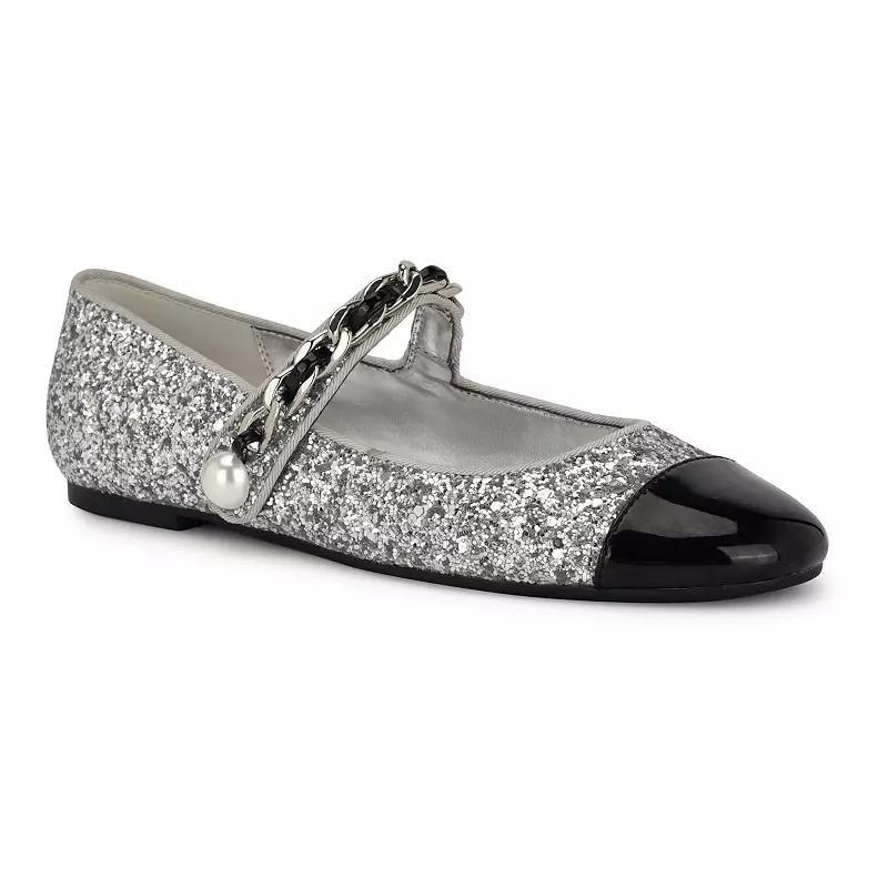 Nine West Platy Womens Mary Jane Ballet Dress Flats Product Image