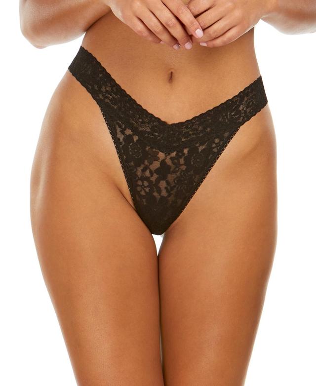 Hanky Panky Womens Daily Lace Original Rise Thong 771101 Product Image