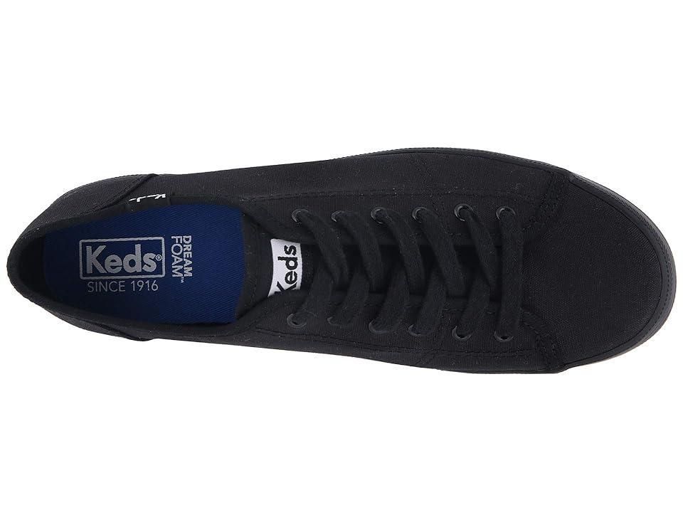 Keds Kickstart Lace Up Black) Women's Lace up casual Shoes Product Image