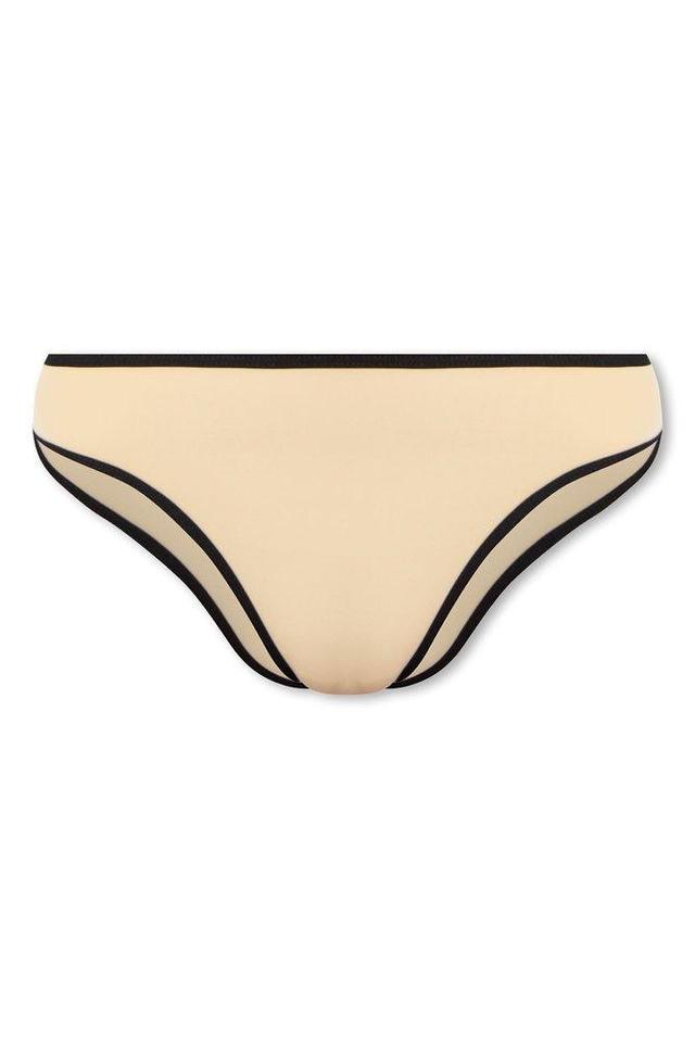 Stripe Edge Bikini Bottom In Beige Product Image