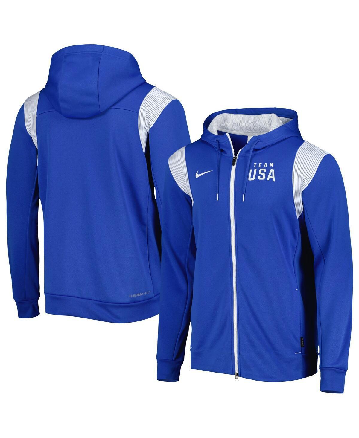 Mens Nike Royal Team USA Logo Performance Full-Zip Hoodie Product Image