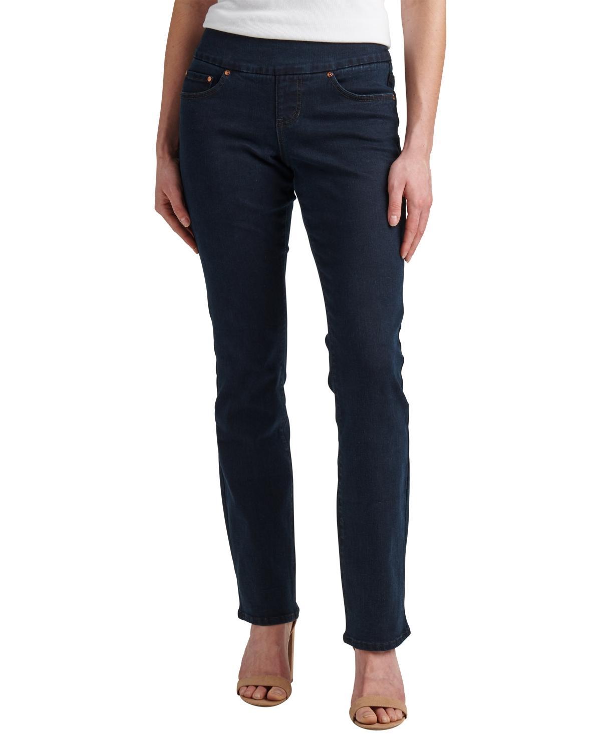 Jag Womens Peri Mid Rise Straight Leg Pull-On Jeans Product Image