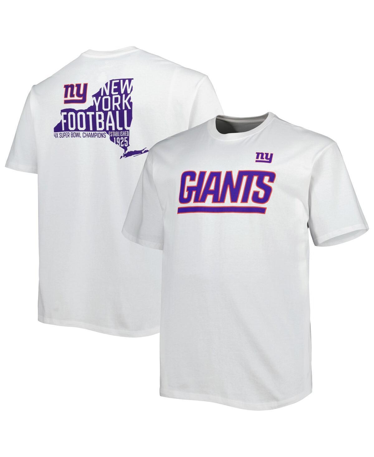 Mens Fanatics Branded New York Giants Big & Tall Hometown Collection Hot Shot T-Shirt Product Image