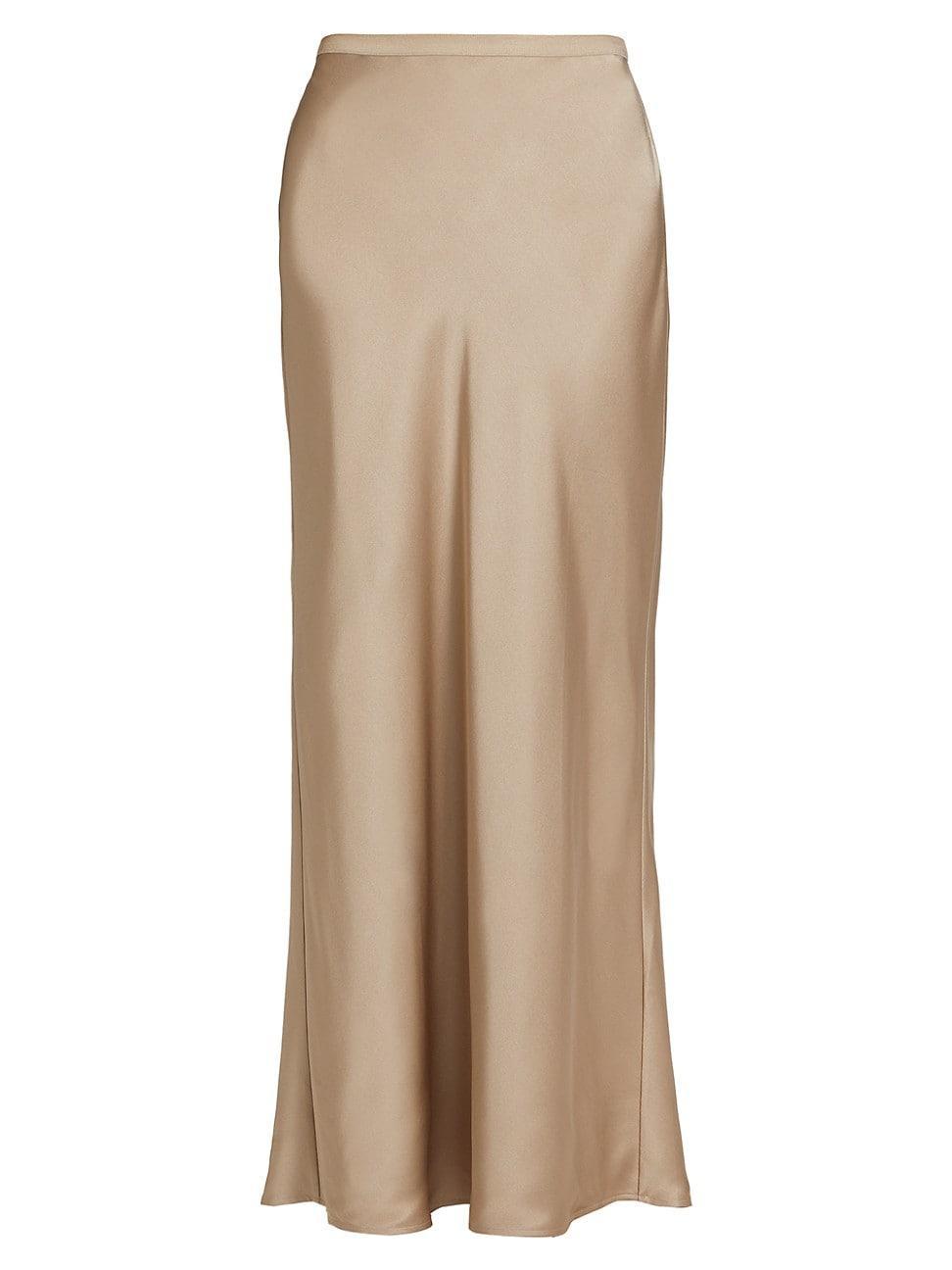 Womens Bar Silk Maxi Skirt Product Image