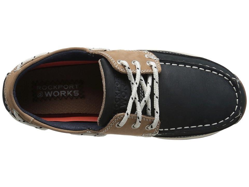 Rockport Works Sailing Club (Navy /Tan) Women's Work Boots Product Image