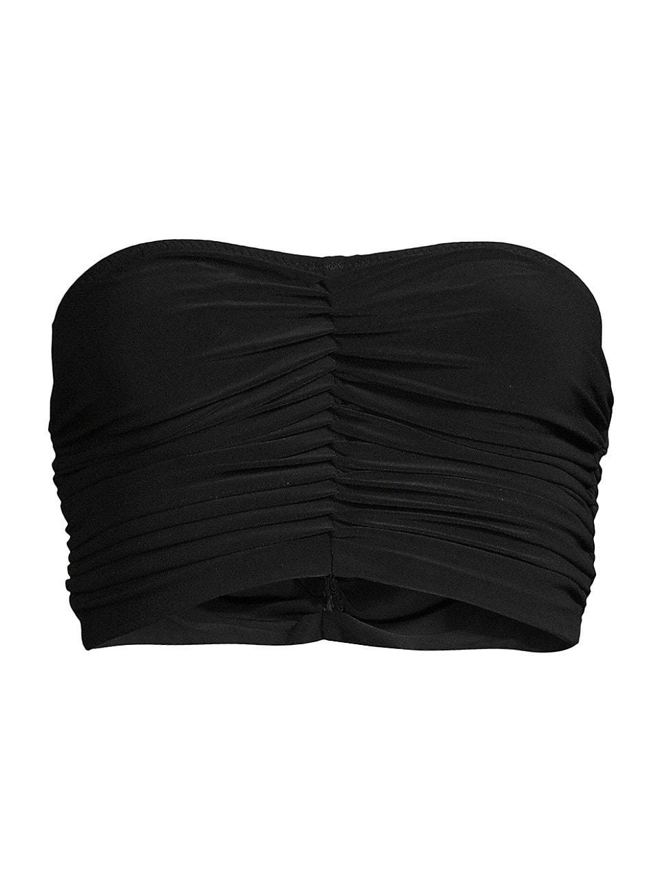 Cropped Slinky Bra Bikini Top Product Image