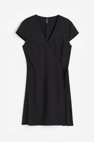 Crêped Wrap-front Dress Product Image