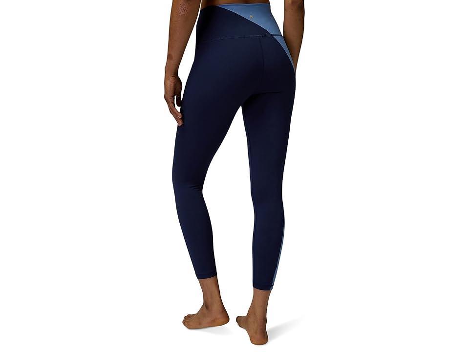 Spiritual Gangster Zoe Color-Block 7/8 Leggings (Midnight Navy/Pacific ) Women's Clothing Product Image