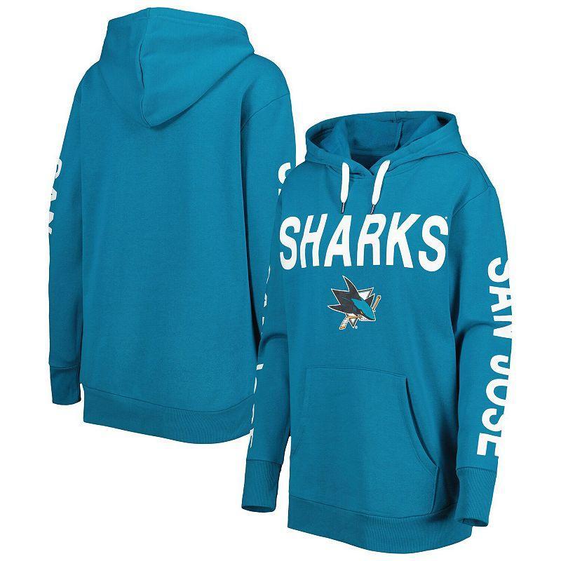 Womens G-III 4Her by Carl Banks Teal San Jose Sharks Extra Inning Pullover Hoodie Product Image